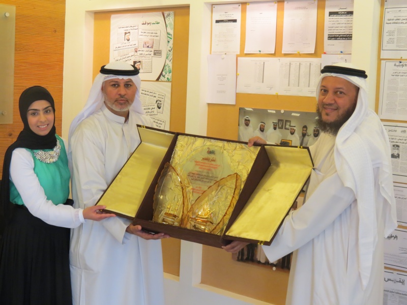 زيارة جنان العنزي الى مقر الجمعية الكويتية للمقومات الاساسية لحقوق الانسان